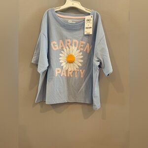 Epic Threads Blue 'Garden Party' Tee